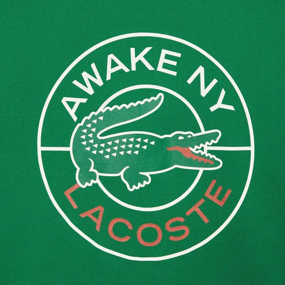 Lacoste AWAKE NY Color-block Algodon Pique Verde | 6857-CYTFK