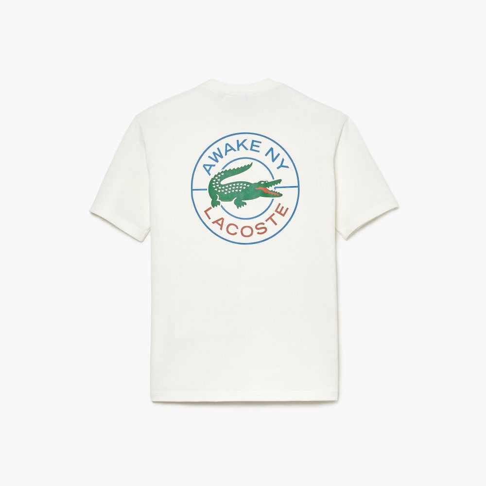 Lacoste AWAKE NY Logo Algodon Pique Blancas | 7402-LGYDF