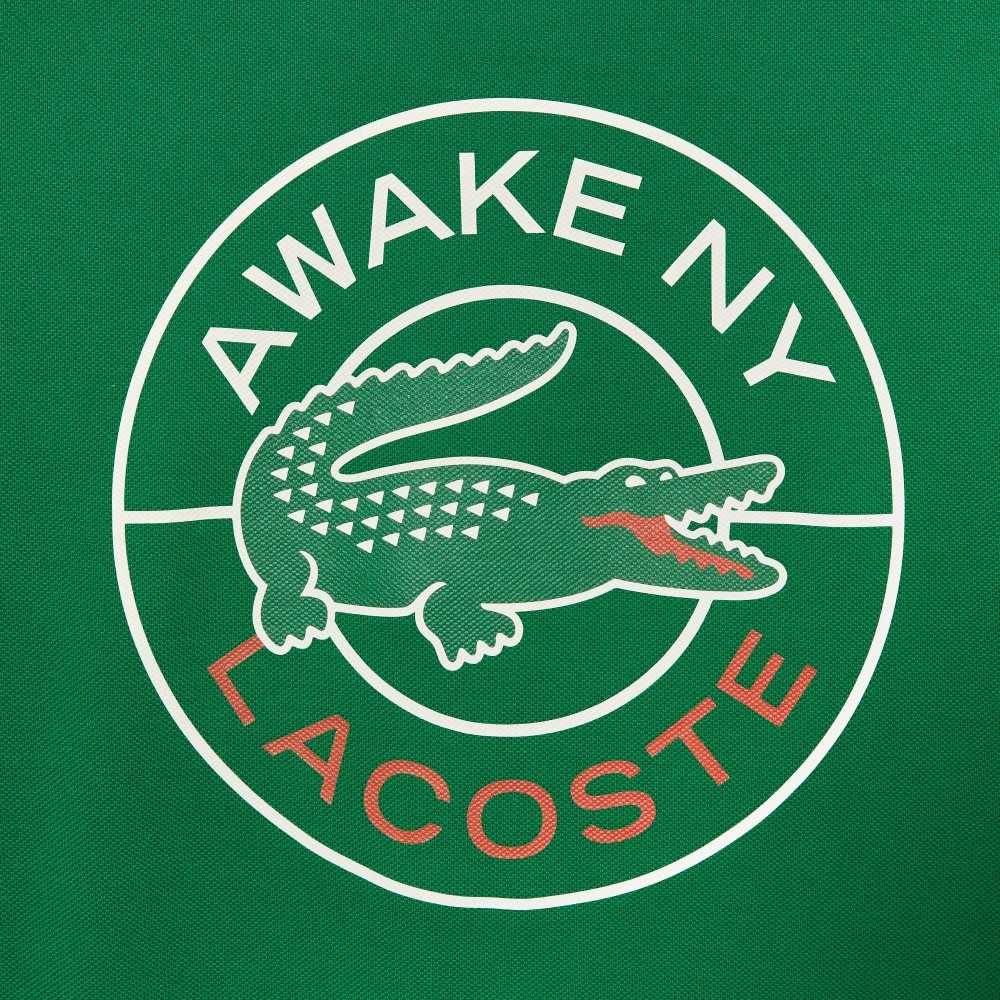 Lacoste AWAKE NY Logo Algodon Pique Verde | 3741-RXPAL