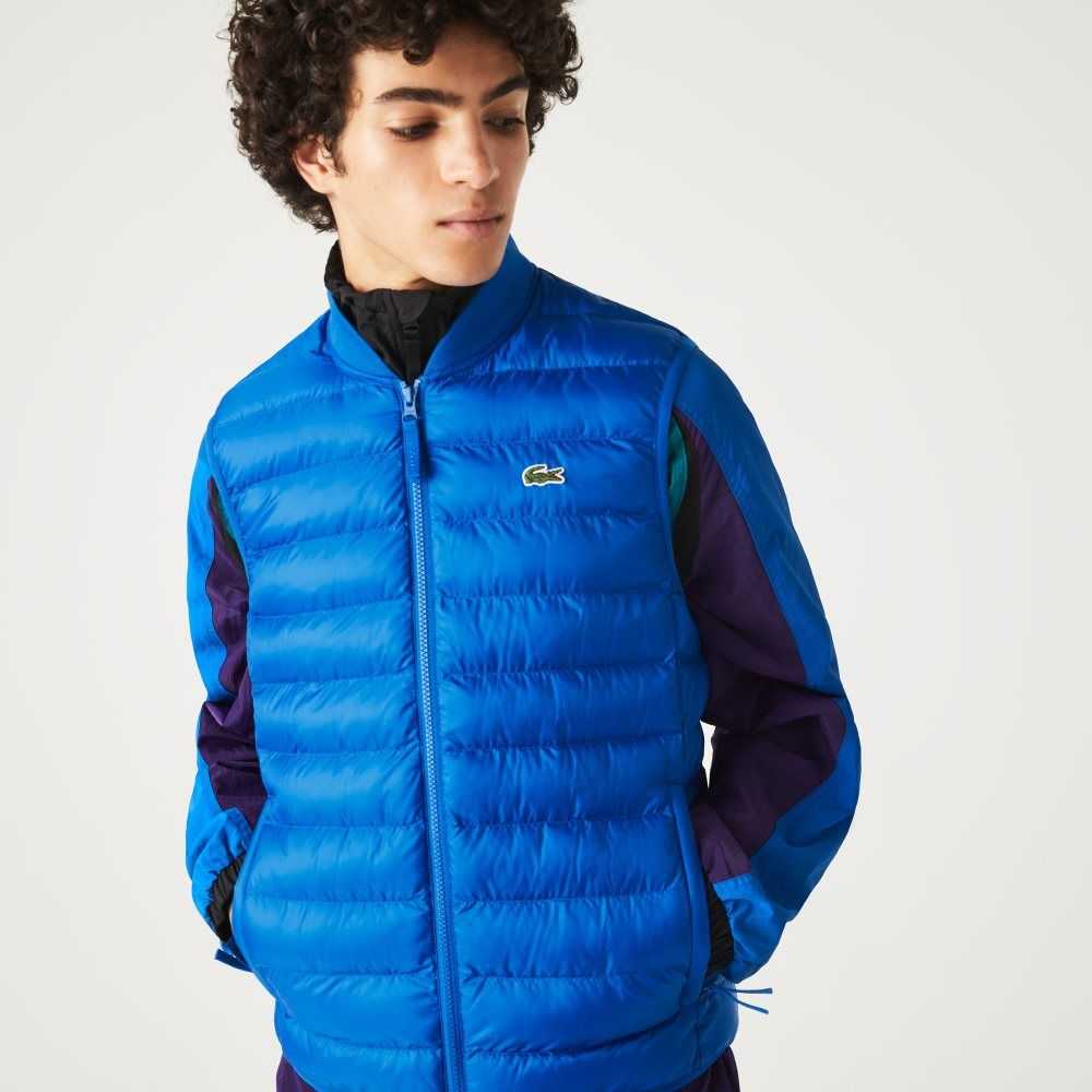 Lacoste Acolchado Agua-Repellent Vest Azules | 4617-TAZPW