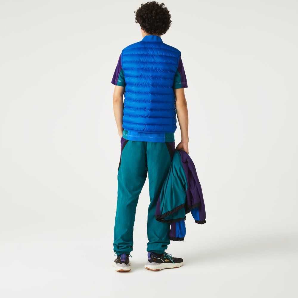 Lacoste Acolchado Agua-Repellent Vest Azules | 4617-TAZPW