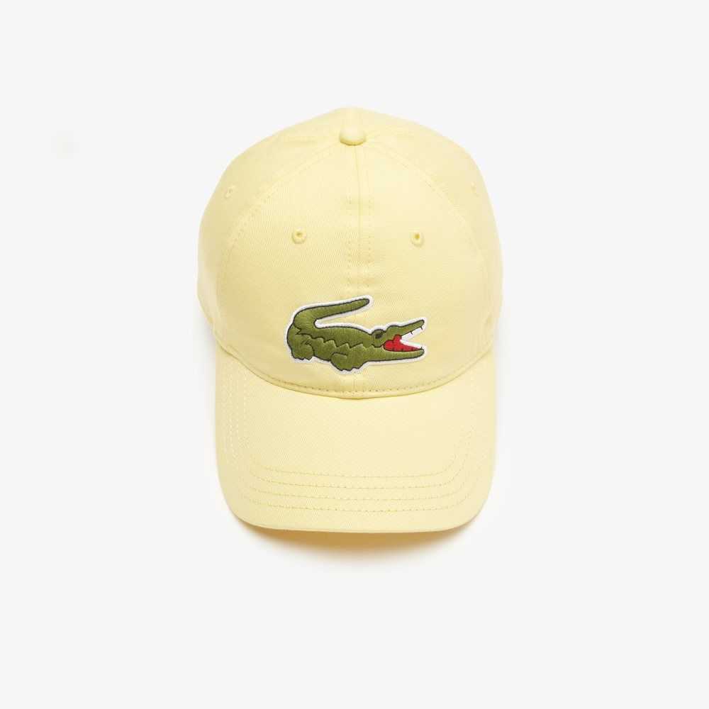 Lacoste Adjustable Organic Algodon Twill Amarillo | 3854-GJPVM