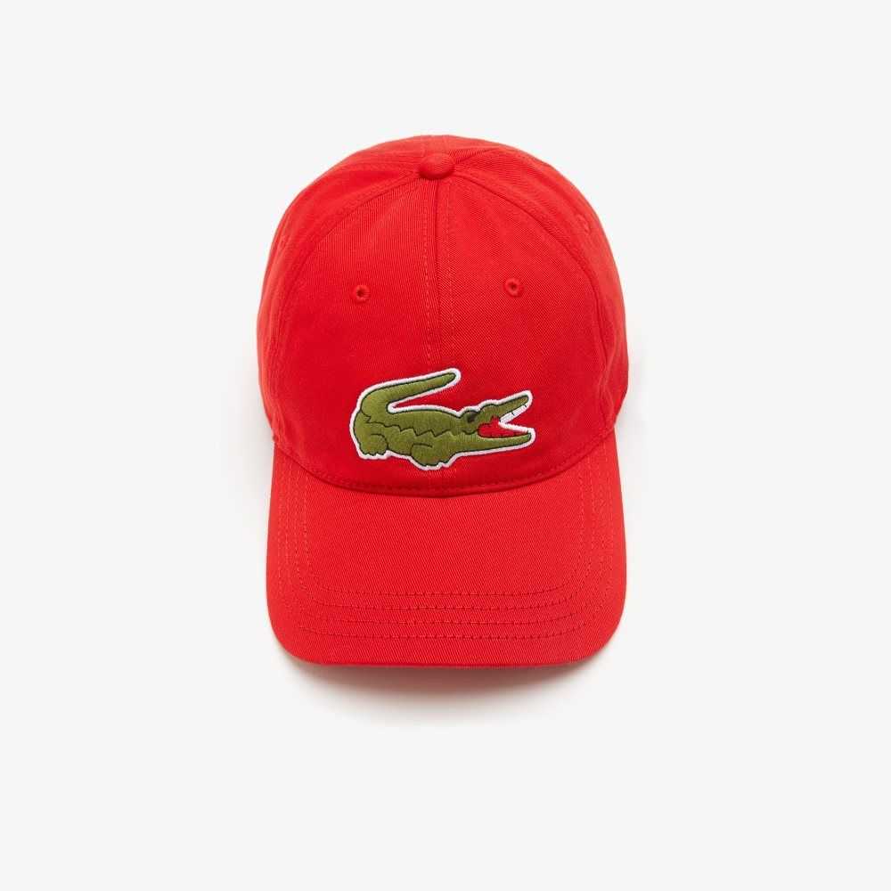 Lacoste Adjustable Organic Algodon Twill Rojas | 6357-WBFZJ