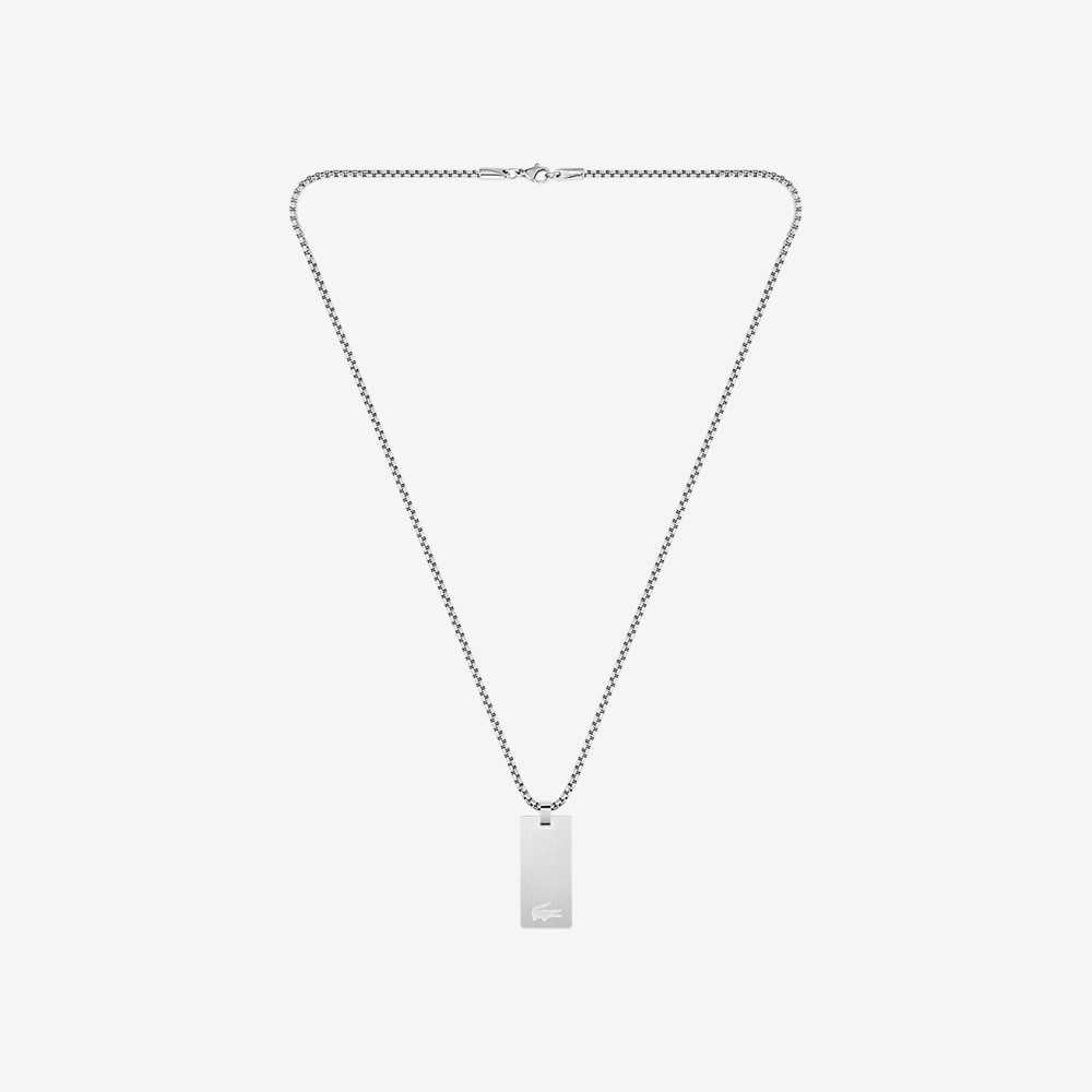 Lacoste Adventurer Necklace Plateadas | 7453-HVOQI