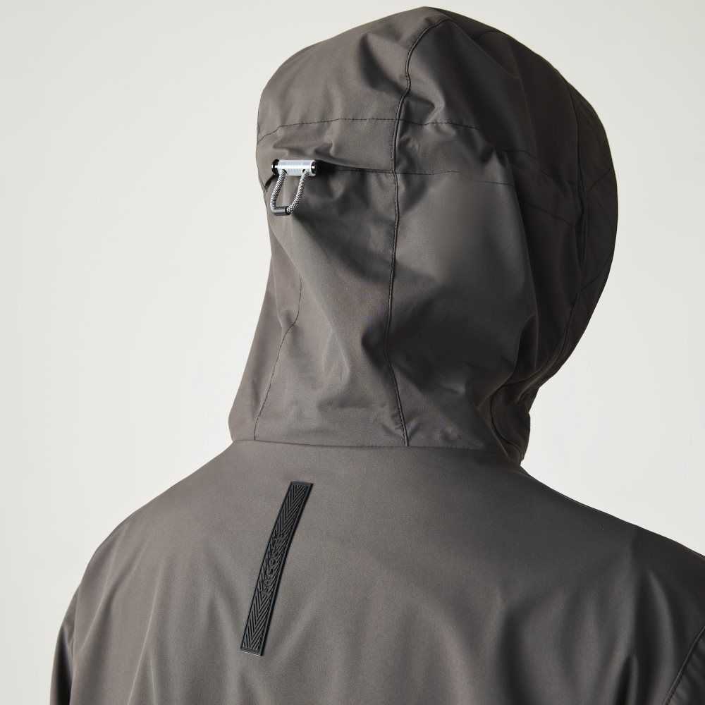 Lacoste Agua-Repellent Parka Negras | 0468-YUFZH