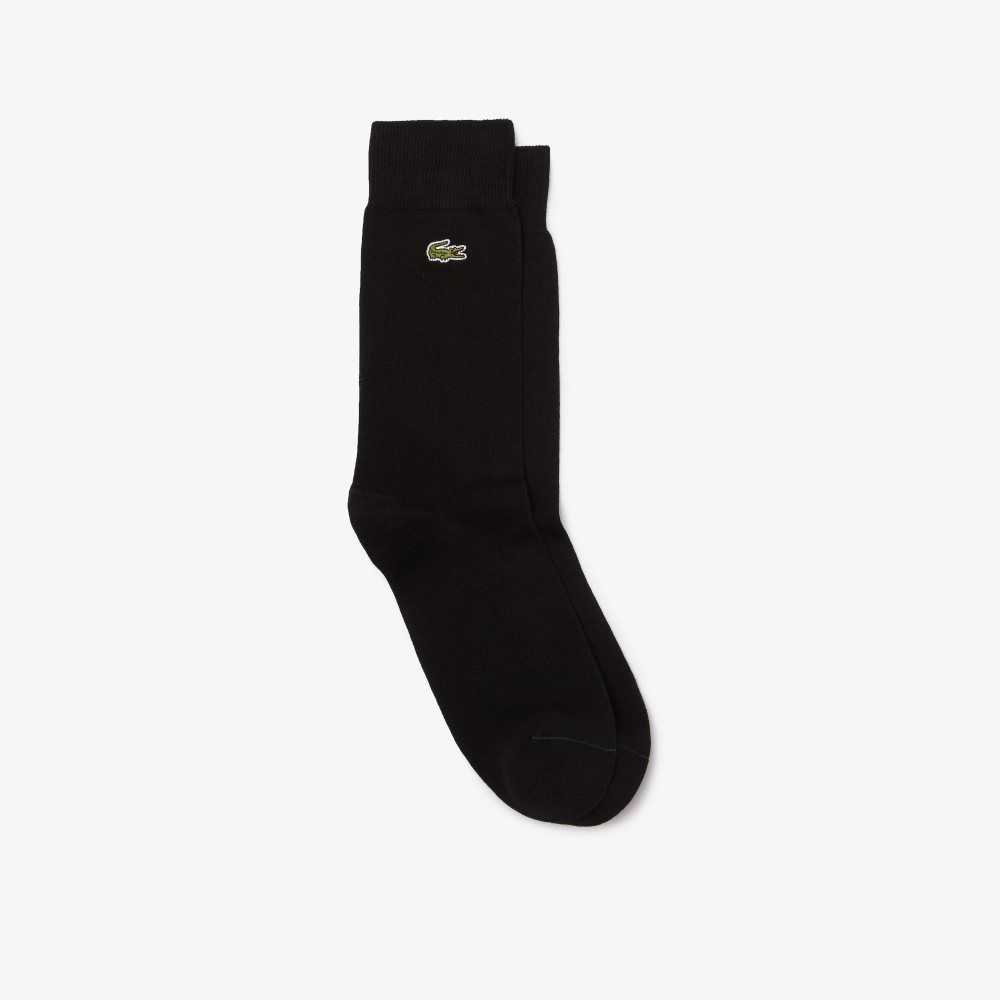 Lacoste Algodon Blend High-Cut Negras | 3102-FMZQO