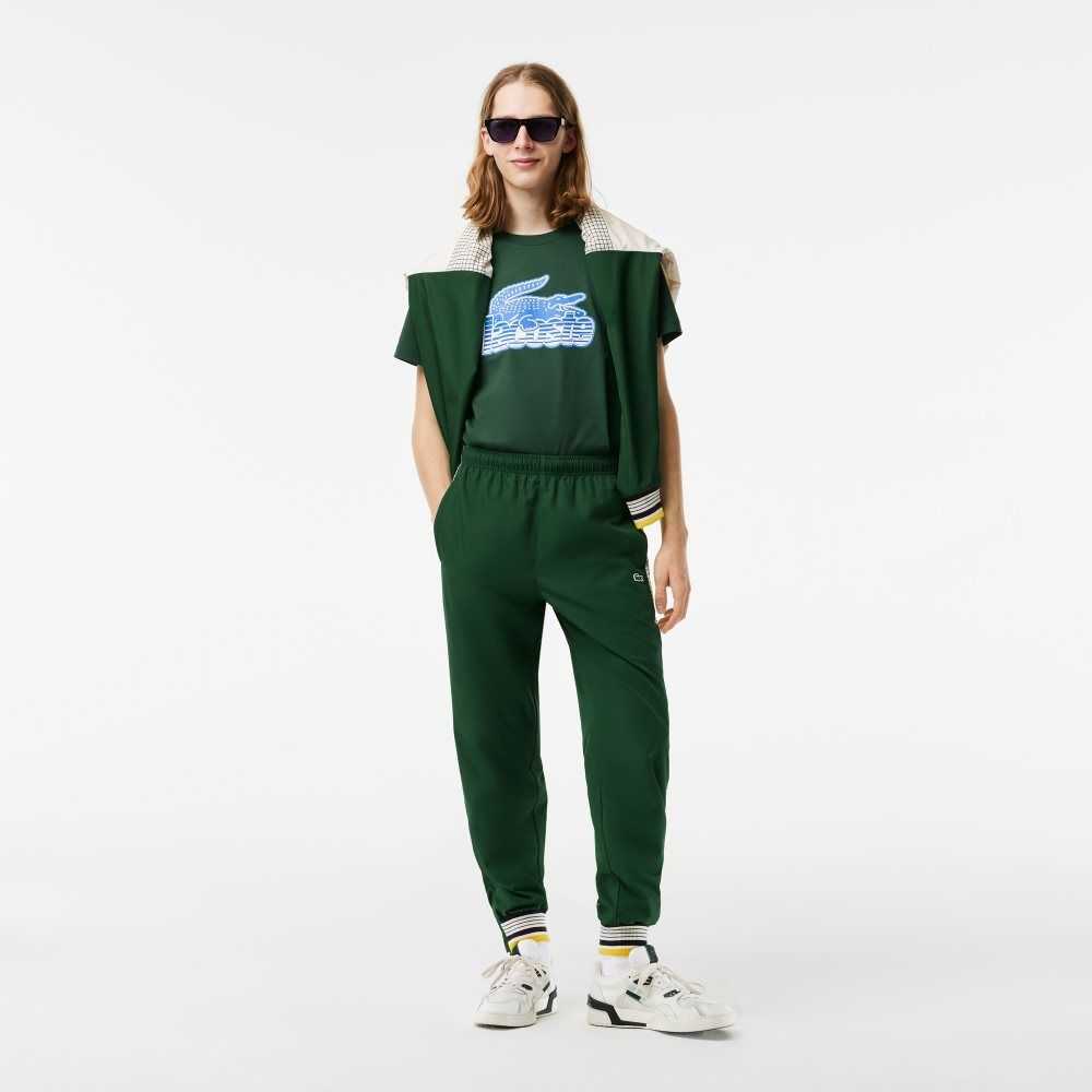 Lacoste Algodon Jersey Print Verde | 7083-EBOQU