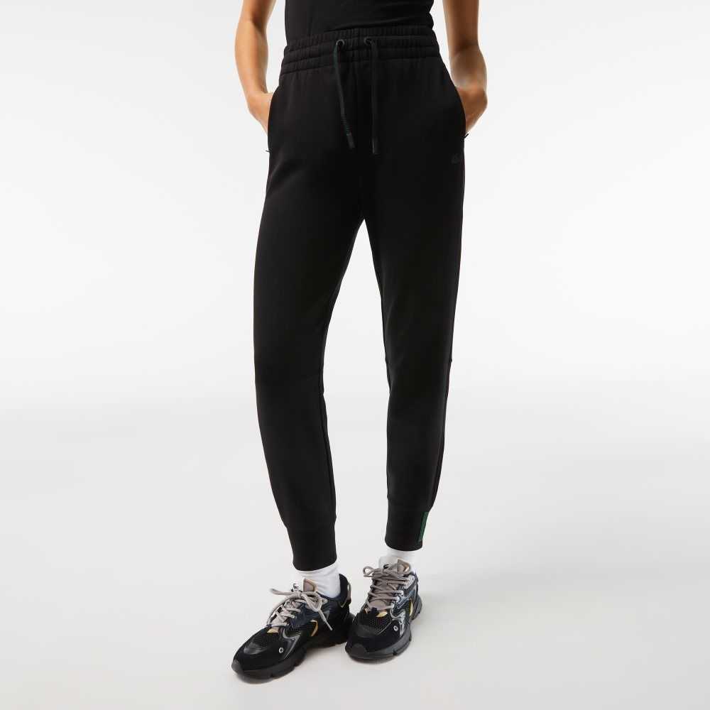 Lacoste Algodon Jersey Trackpants Negras | 8573-WVAKY