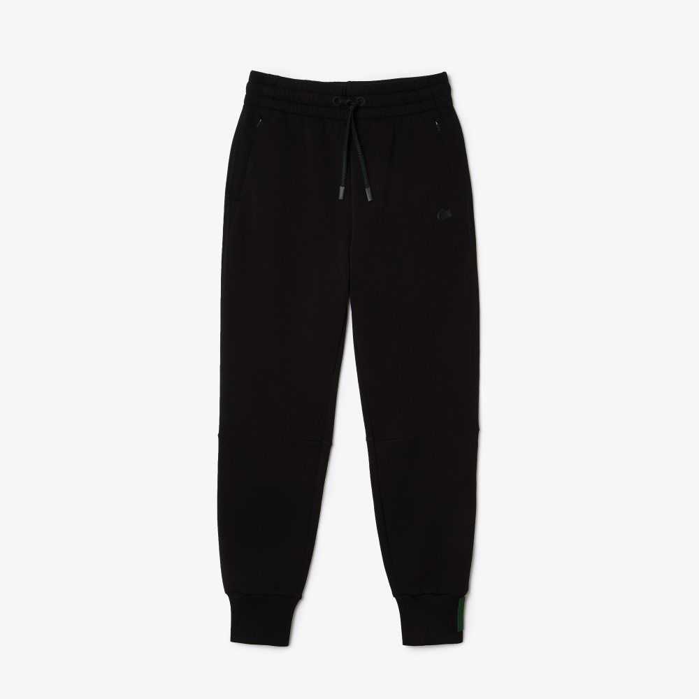 Lacoste Algodon Jersey Trackpants Negras | 8573-WVAKY