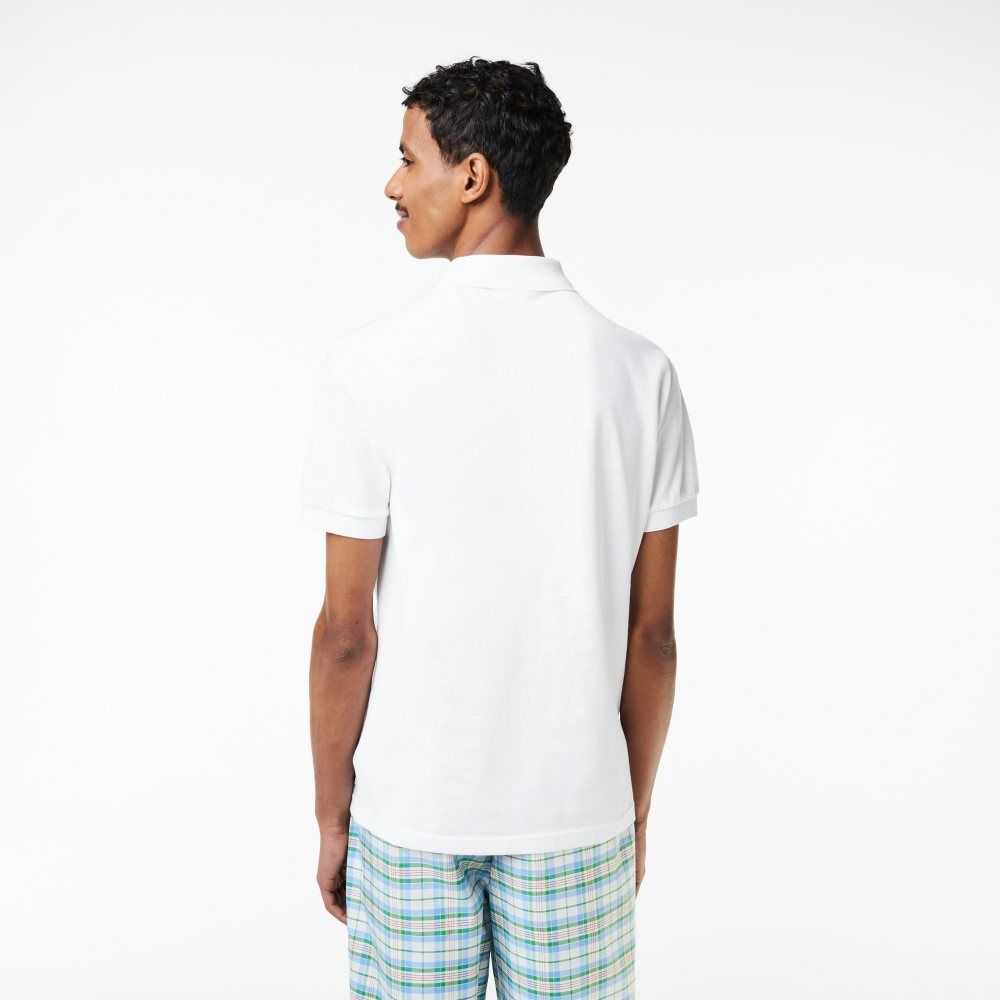 Lacoste Algodon Mini-Pique Blancas | 8906-ULVGA