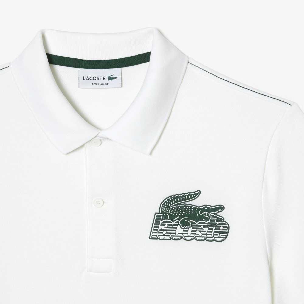 Lacoste Algodon Mini-Pique Blancas | 8906-ULVGA