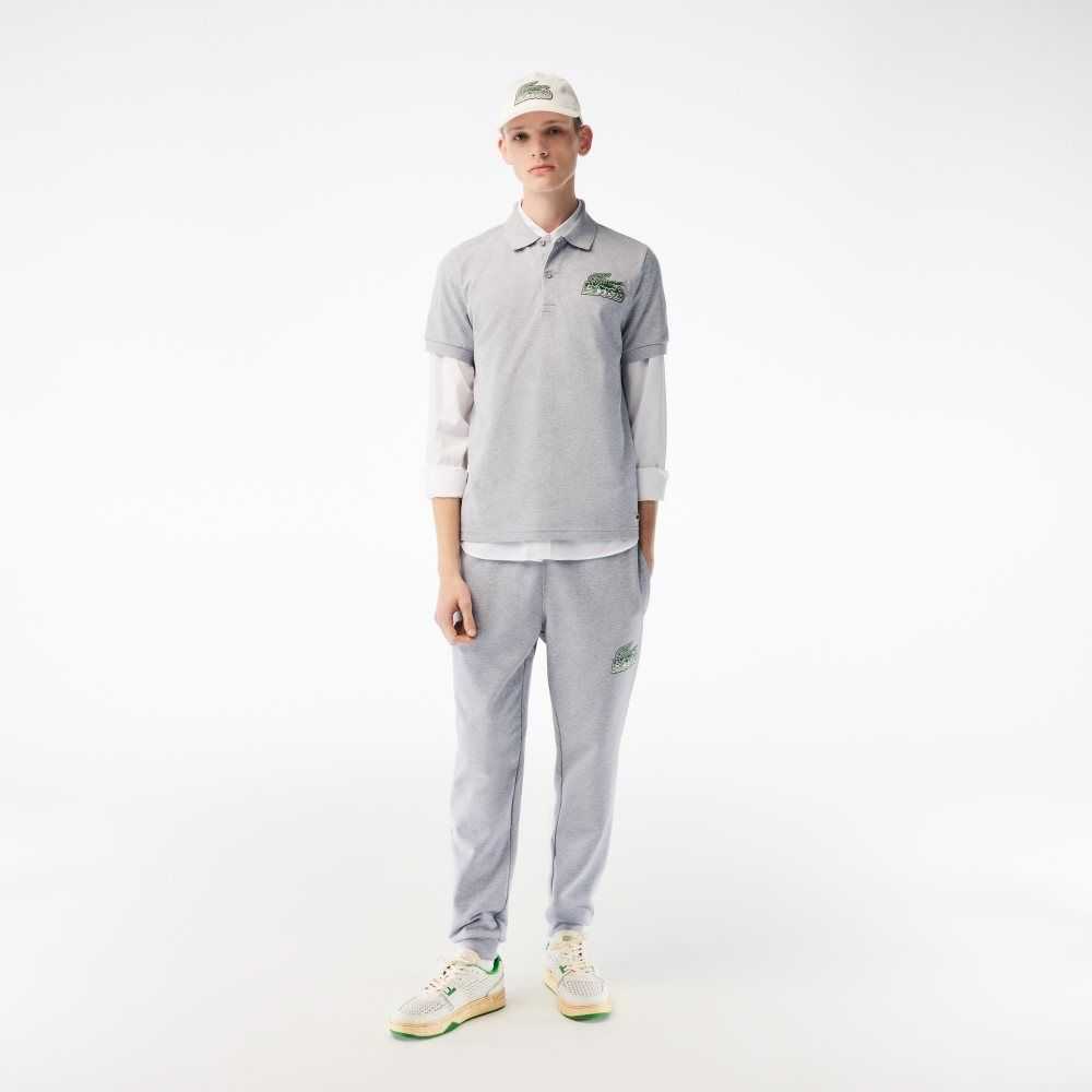 Lacoste Algodon Mini-Pique Gris | 7532-GLTUE