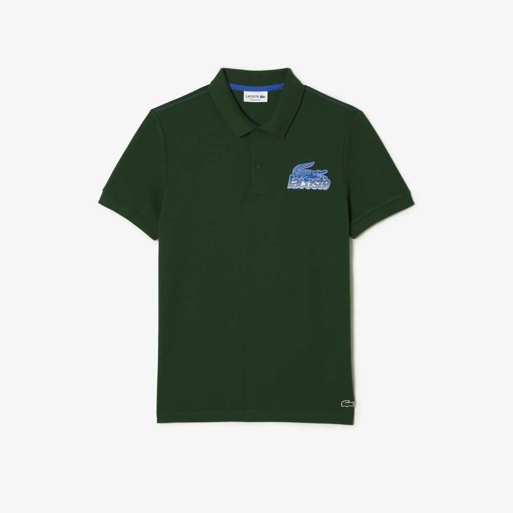 Lacoste Algodon Mini-Pique Verde | 4516-BZHUV