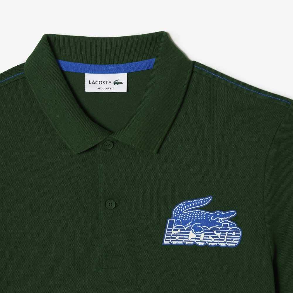 Lacoste Algodon Mini-Pique Verde | 4516-BZHUV