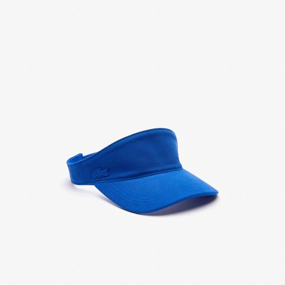 Lacoste Algodon Pique Visor Azules | 5671-RYWNC