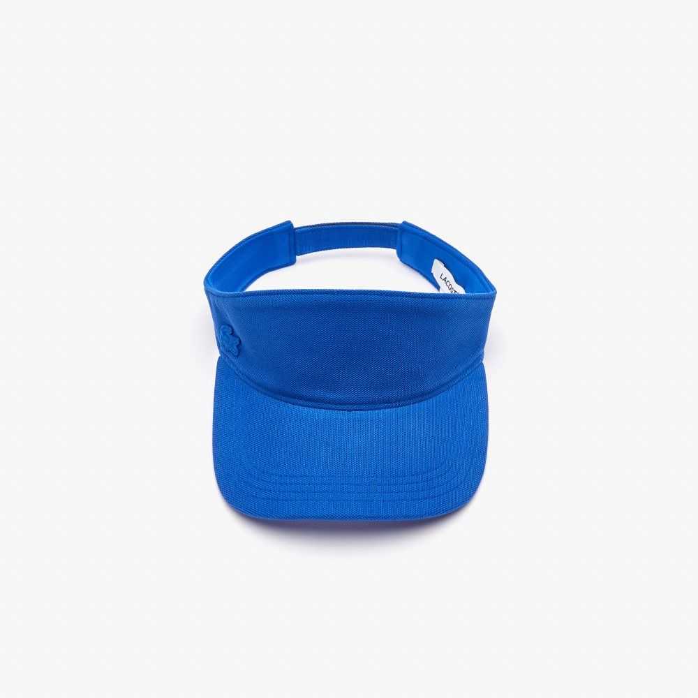 Lacoste Algodon Pique Visor Azules | 5671-RYWNC