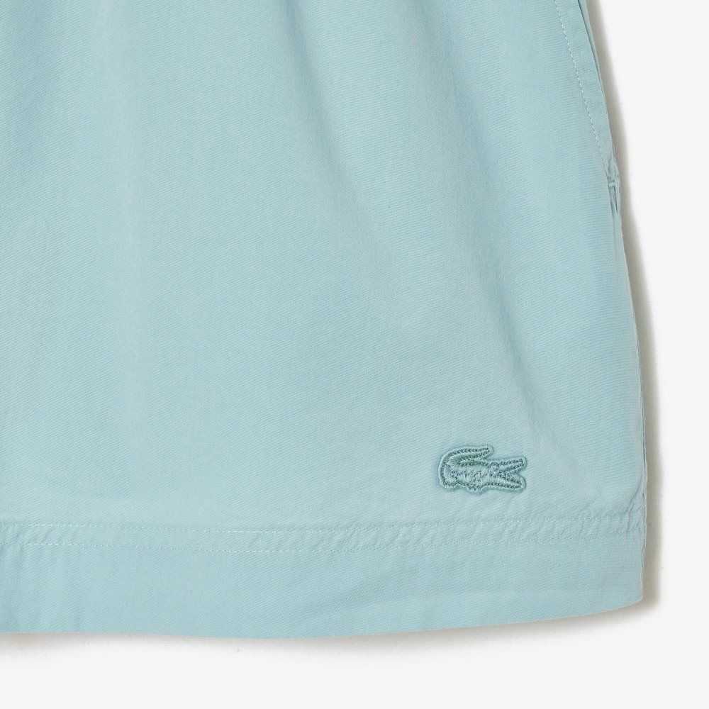 Lacoste Algodon Poplin Azules | 4837-QFUPR