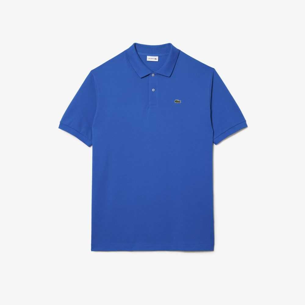 Lacoste Altas Fit Algodon Petit Pique Azules | 2075-GBPYI