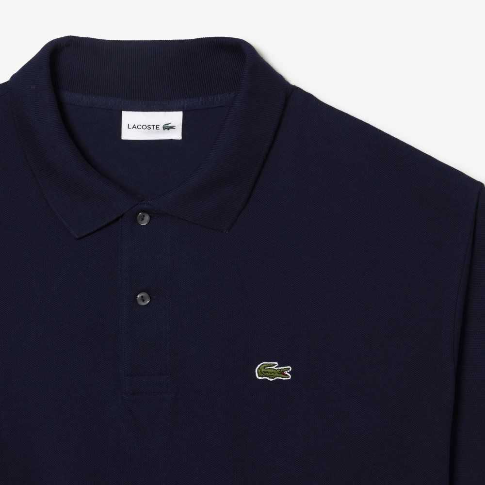 Lacoste Altas Fit Algodon Petit Pique Azul Marino Azules | 5687-QORGK