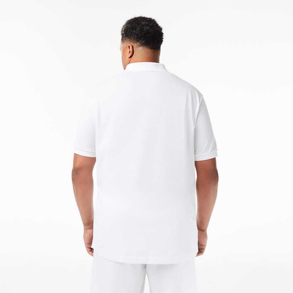 Lacoste Altas Fit Algodon Petit Pique Blancas | 0716-UYGCB