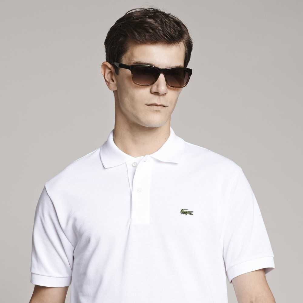 Lacoste Altas Fit Algodon Petit Pique Blancas | 0716-UYGCB