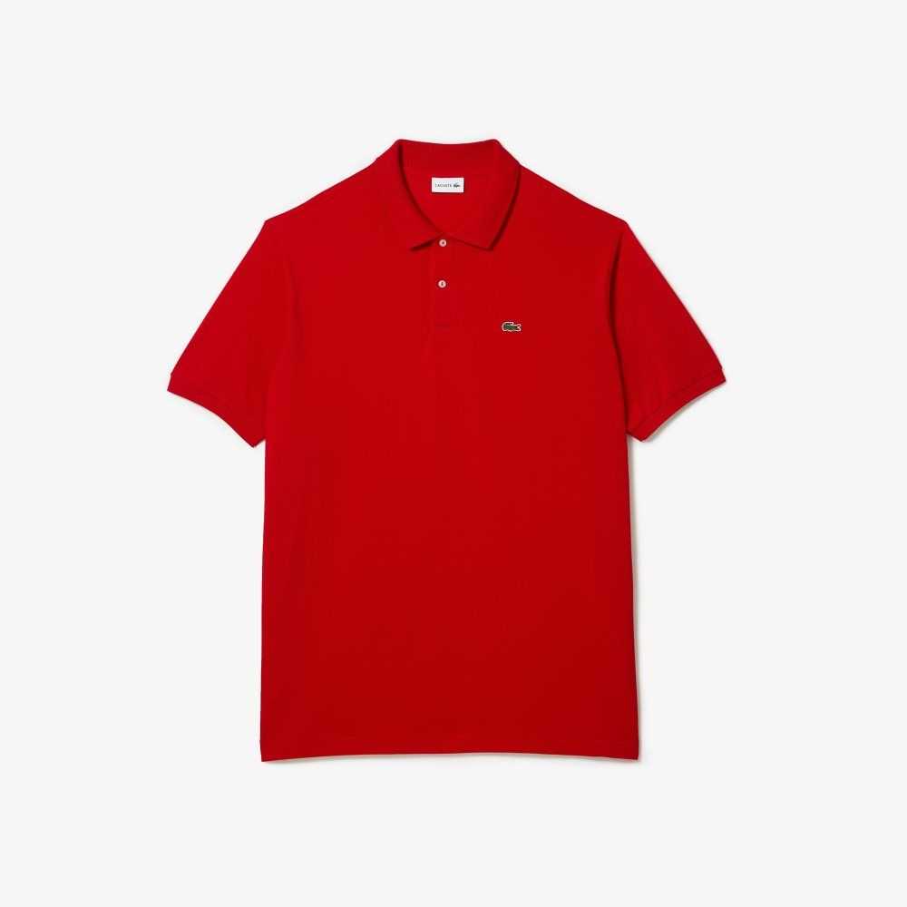 Lacoste Altas Fit Algodon Petit Pique Rojas | 1234-CXYNA