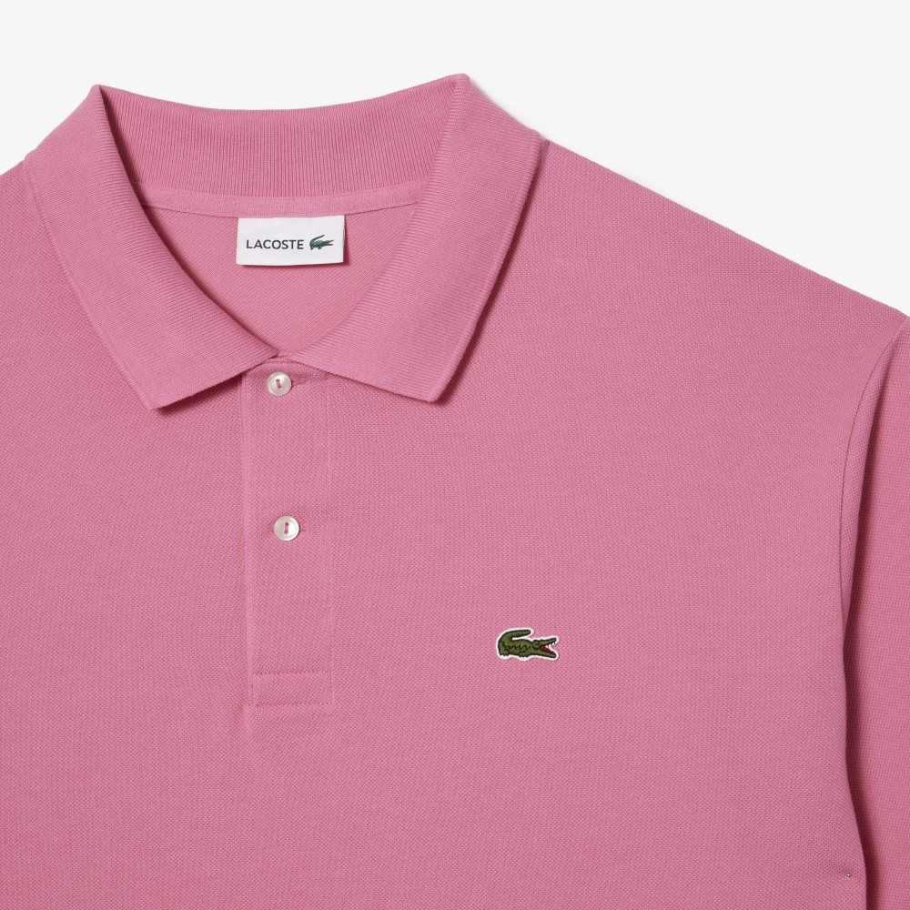 Lacoste Altas Fit Algodon Petit Pique Rosas | 6890-UHDEC