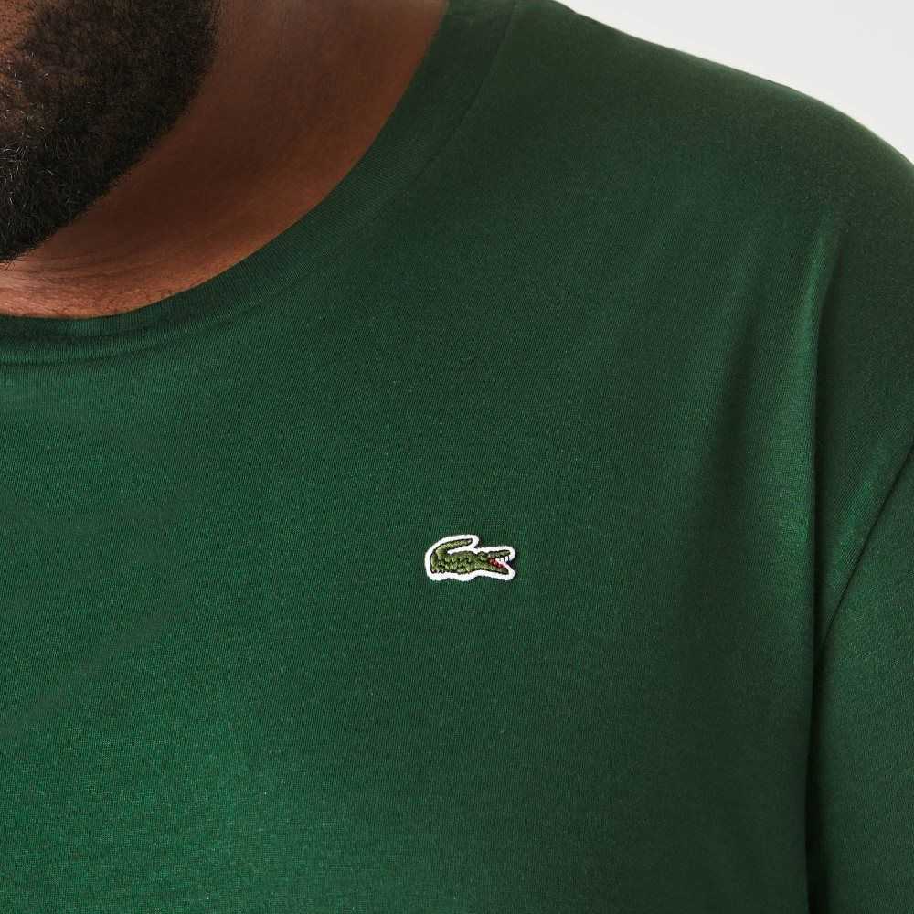 Lacoste Altas Fit Pima Algodon Jersey Verde | 1974-IZFNM