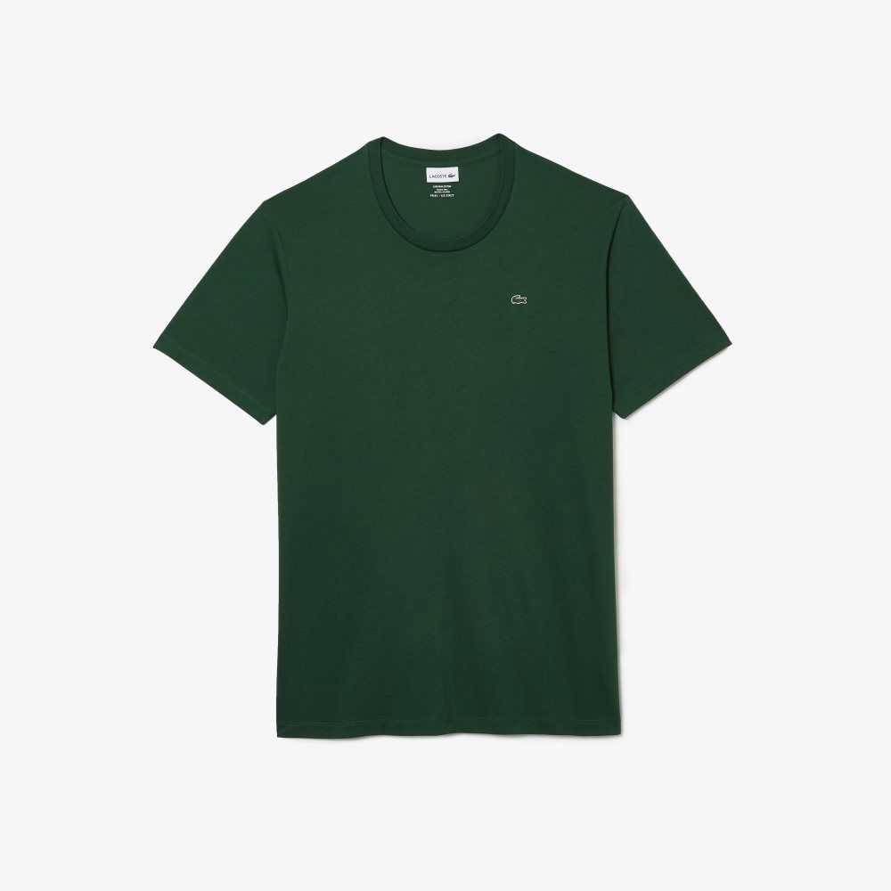 Lacoste Altas Fit Pima Algodon Jersey Verde | 1974-IZFNM