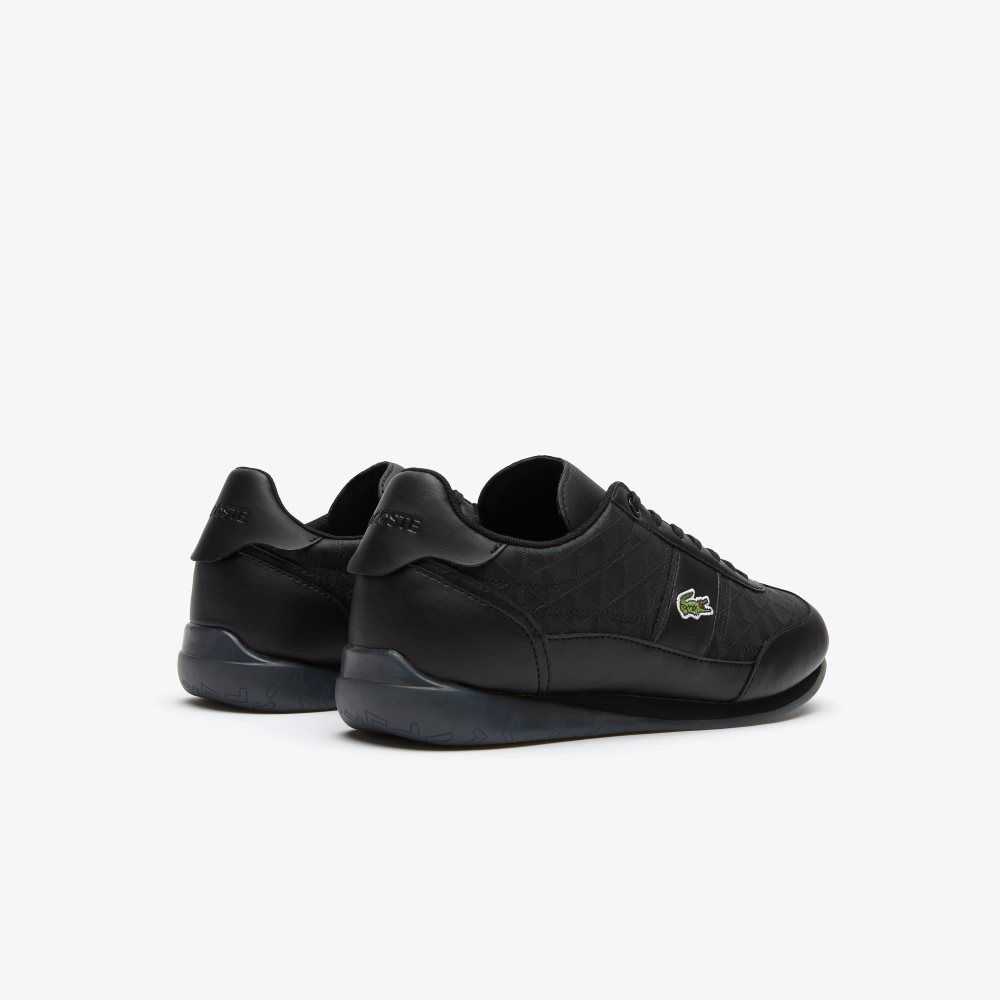 Lacoste Angular Cuero Negras Negras | 4397-YXJMT