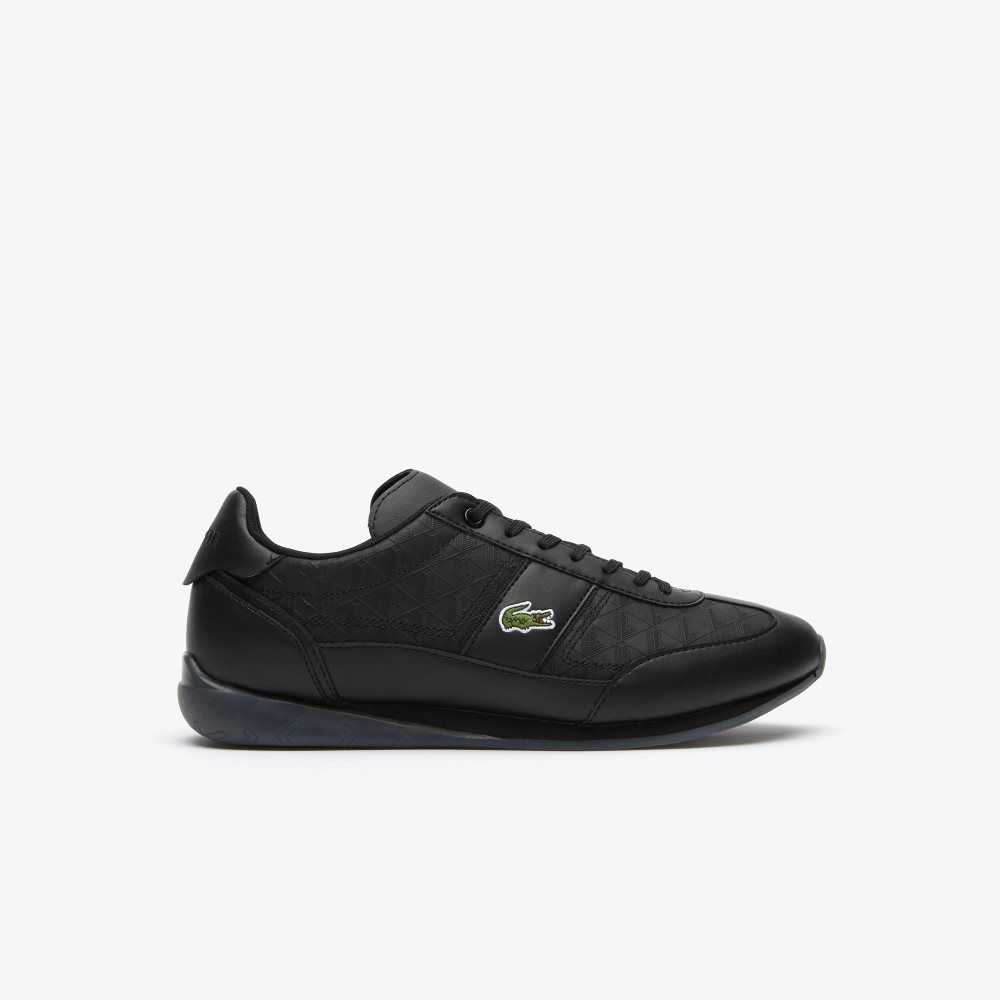 Lacoste Angular Cuero Negras Negras | 4397-YXJMT