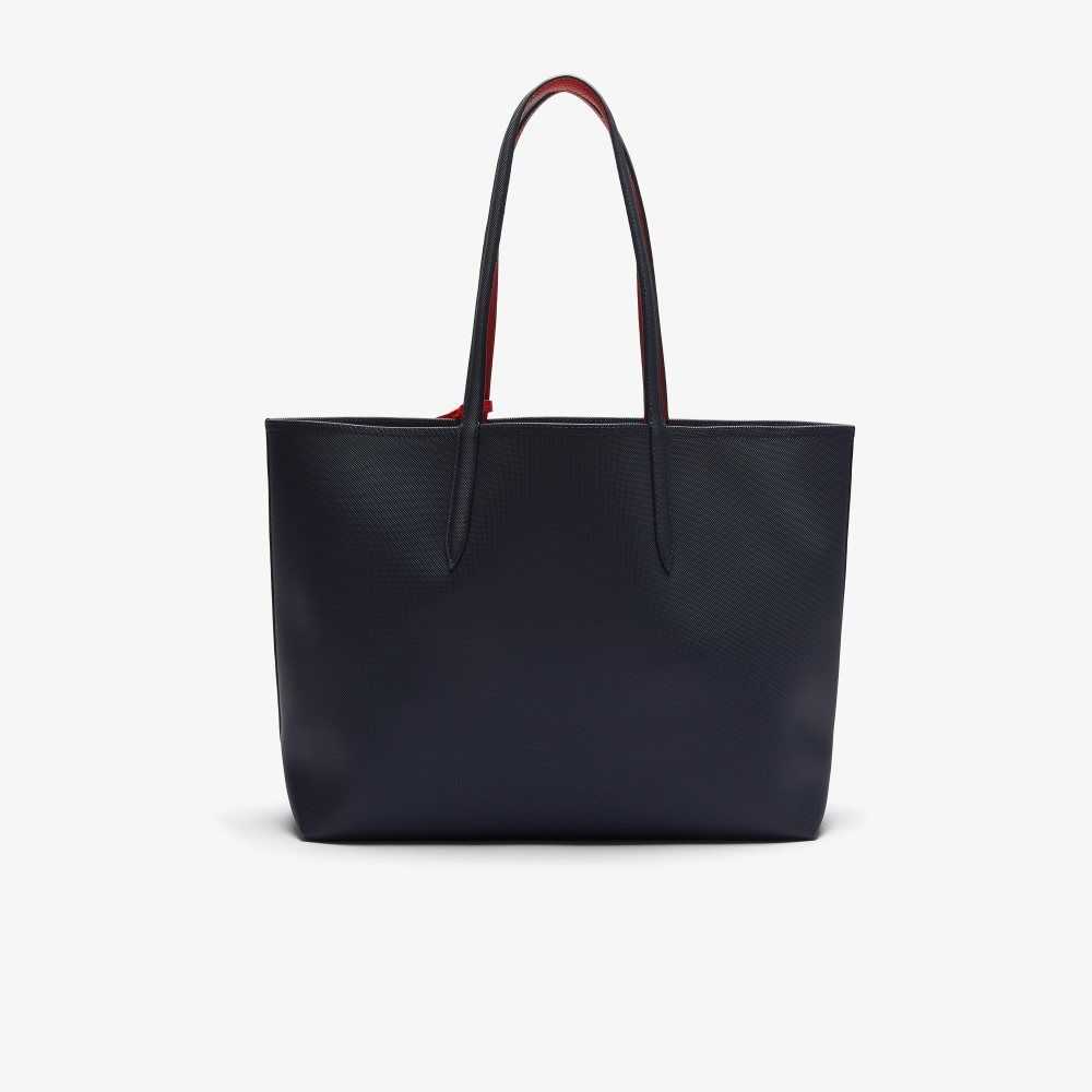 Lacoste Anna Reversible Bicolor Tote Azules Rojas Oscuro | 2687-ZEXIF