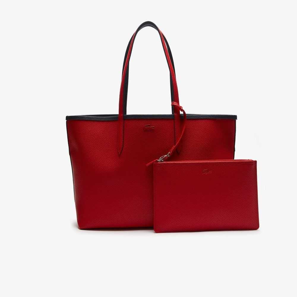 Lacoste Anna Reversible Bicolor Tote Azules Rojas Oscuro | 2687-ZEXIF