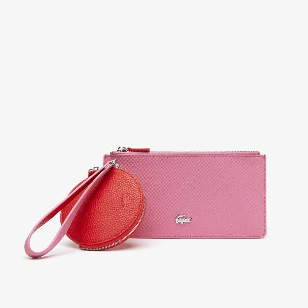 Lacoste Anna Reversible Double Pouch with Lanyard Multicolor | 2645-JEYLR