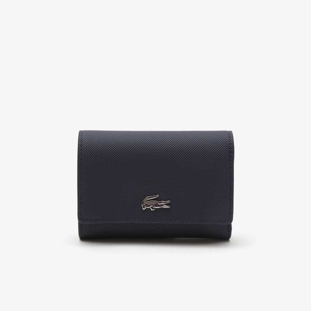 Lacoste Anna Snap Front Wallet Azules Rojas Oscuro | 4975-EJIGA