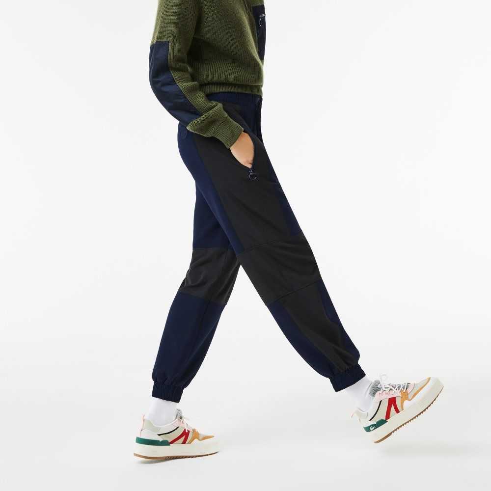 Lacoste Badge Colorblock Trackpants Azul Marino Azules Negras | 5839-TZBFS