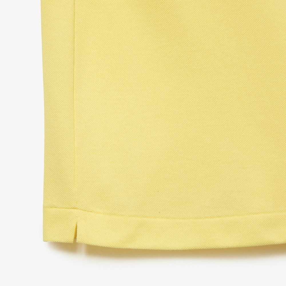 Lacoste Big Fit Algodon Petit Pique Amarillo | 8315-HIJTV