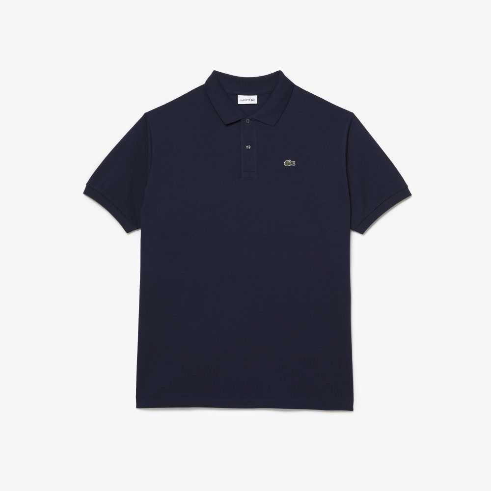 Lacoste Big Fit Algodon Petit Pique Azul Marino Azules | 1589-HWUPM