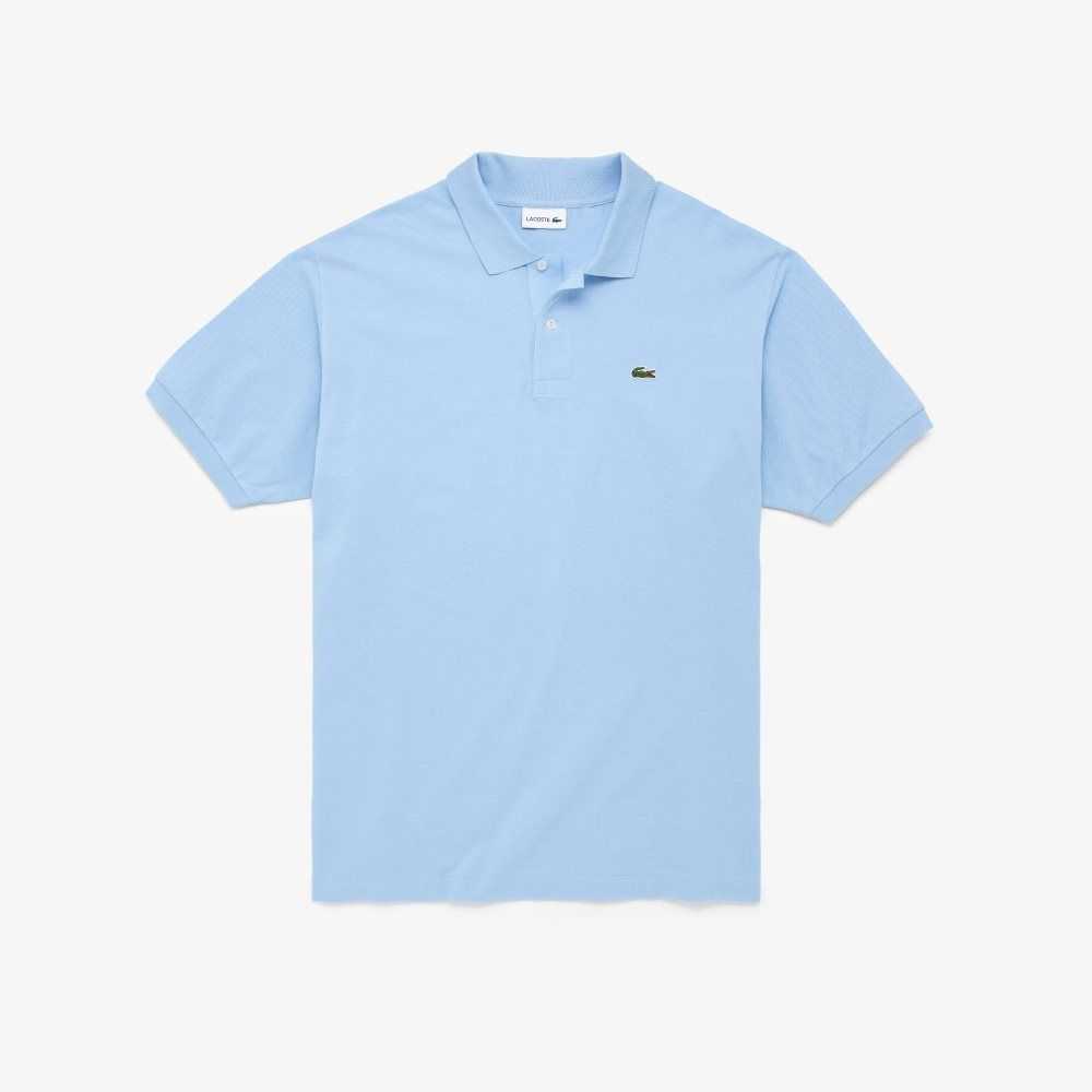 Lacoste Big Fit Algodon Petit Pique Azules | 9546-THPUA