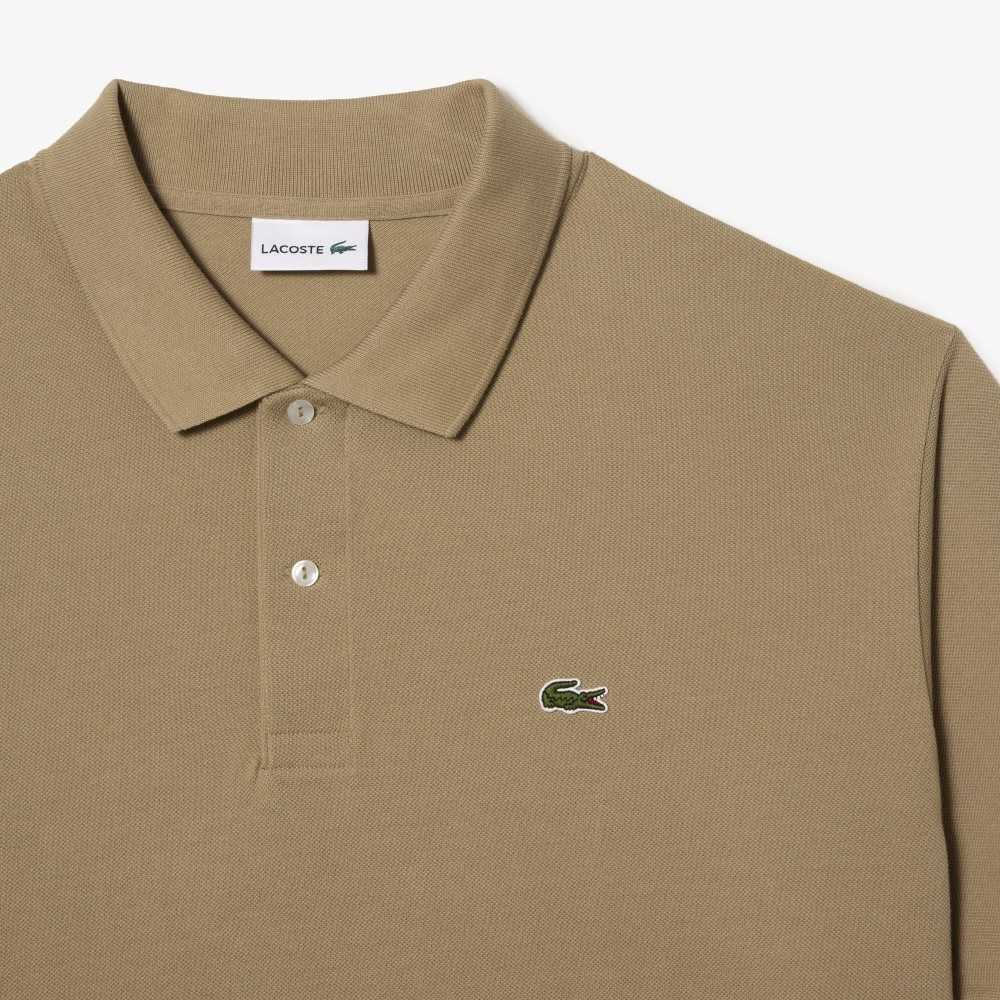 Lacoste Big Fit Algodon Petit Pique Beige | 6298-HKMCB