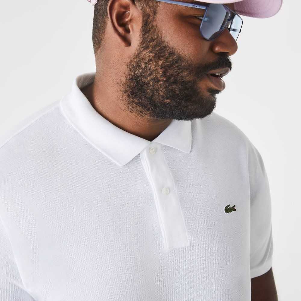 Lacoste Big Fit Algodon Petit Pique Blancas | 7819-GRHYW