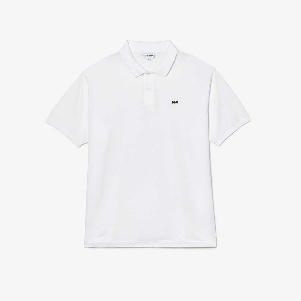 Lacoste Big Fit Algodon Petit Pique Blancas | 7819-GRHYW