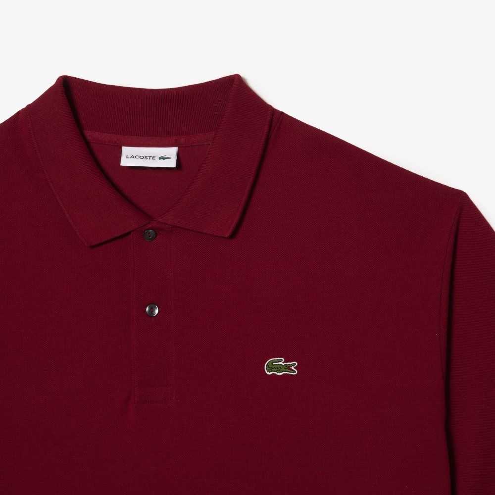 Lacoste Big Fit Algodon Petit Pique Burdeos | 1802-HRXVN