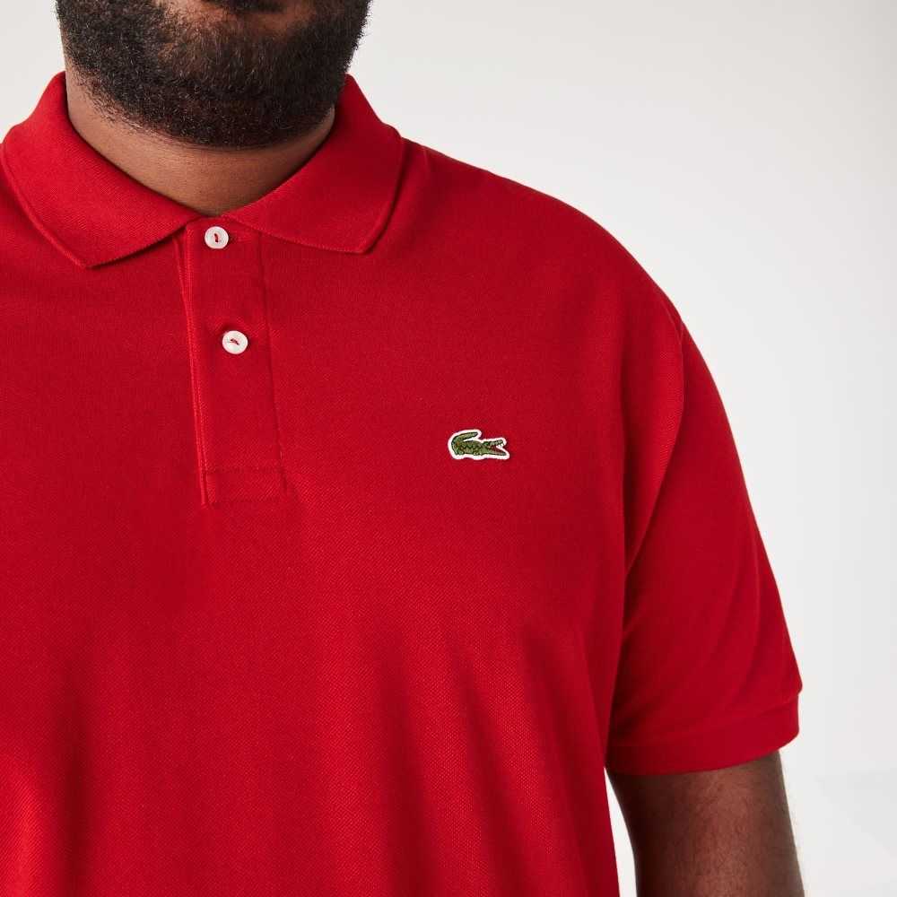 Lacoste Big Fit Algodon Petit Pique Rojas | 3849-OCVFJ