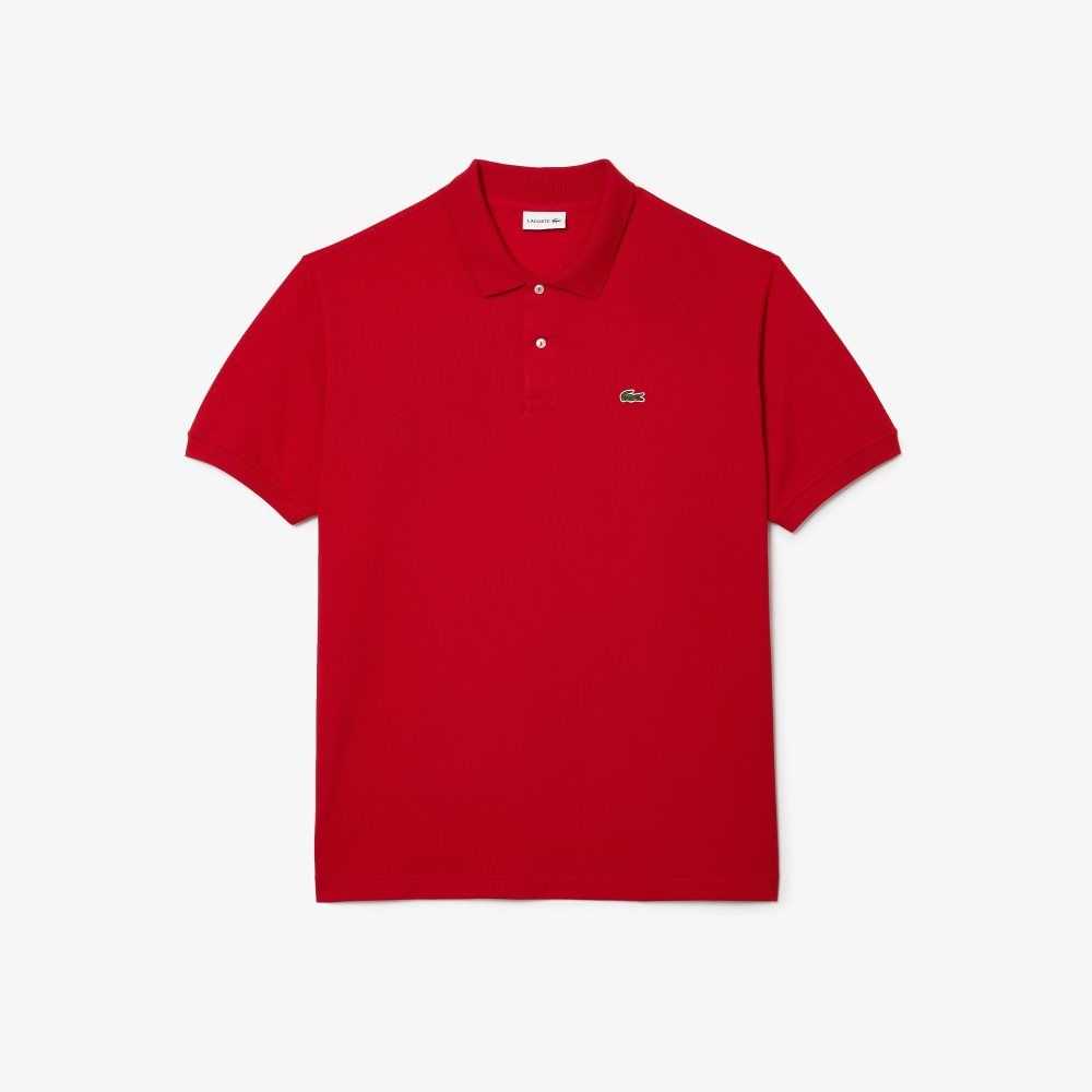 Lacoste Big Fit Algodon Petit Pique Rojas | 3849-OCVFJ