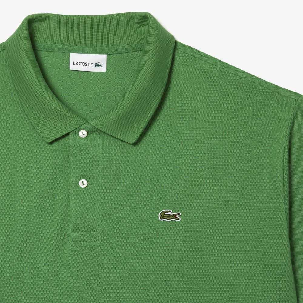 Lacoste Big Fit Algodon Petit Pique Verde | 7815-IGOVD