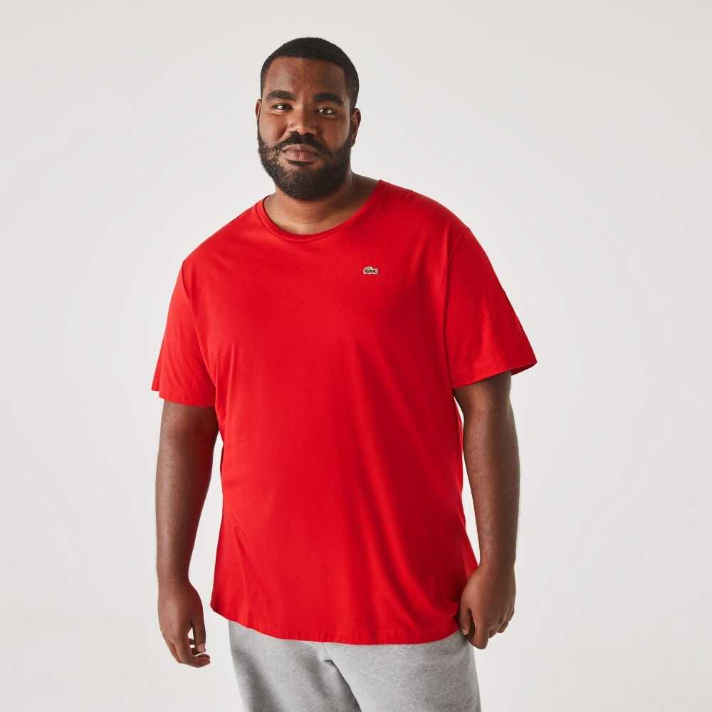 Lacoste Big Fit Crew Neck Algodon Jersey Rojas | 3167-UNDVF