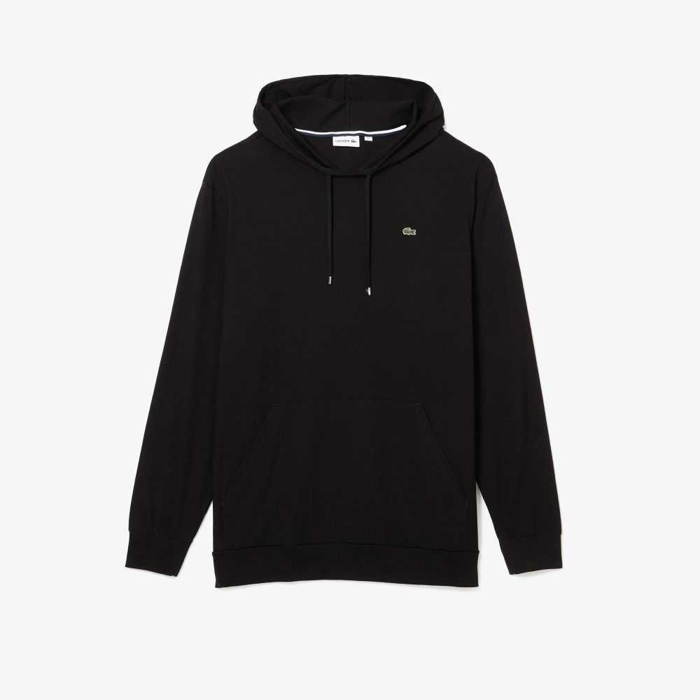 Lacoste Big Fit Encapuchado Negras | 3548-ODQJE