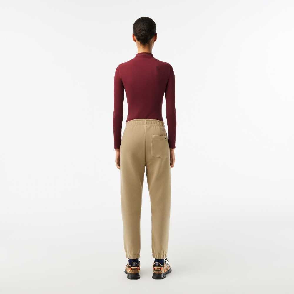 Lacoste Blended Algodon Joggers Beige | 1829-ZWVSU