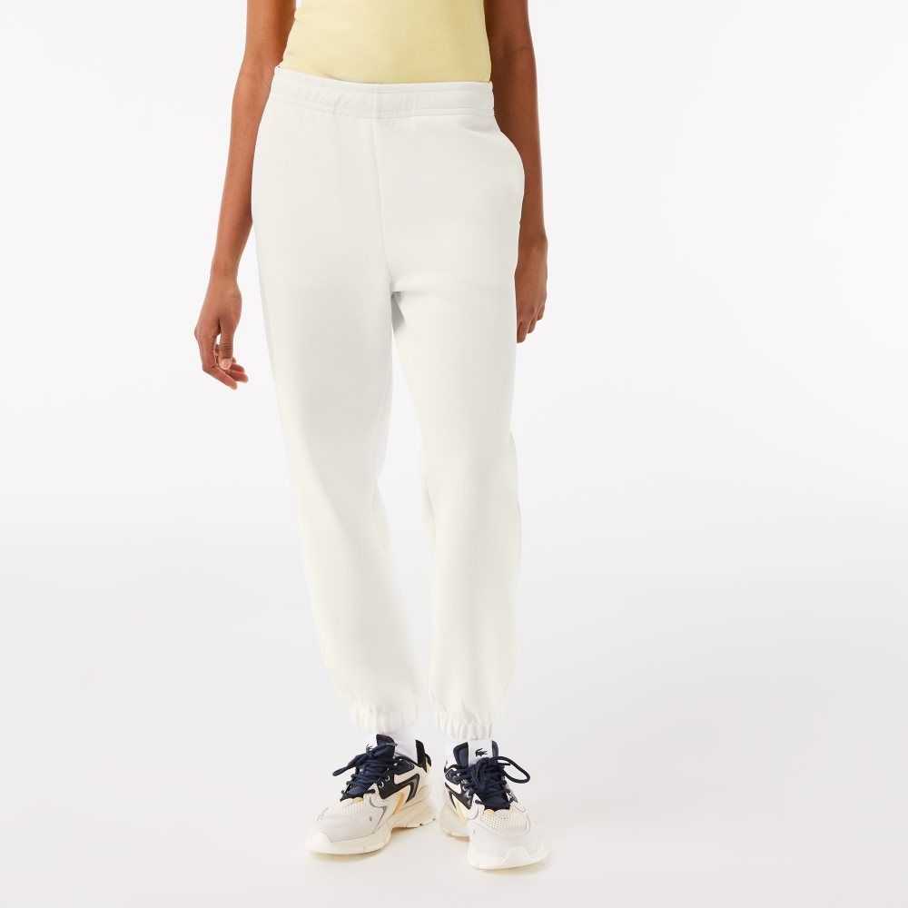 Lacoste Blended Algodon Joggers Blancas | 9470-GZMJT